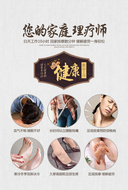 Summer Home Foot Acupoint Magnetic Therapy Massage Men's Slippers Indoor Non-Slip Wear-Resistant Acupressure Health Massage Slippers for Women