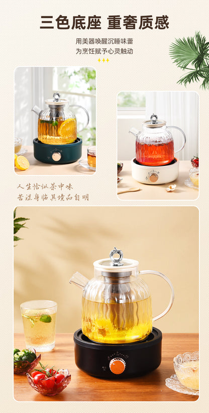 All-Glass Health Pot Multi-Functional Home Office New Insulated Tea Boiler Water Kettle Flower Teapot 110V
