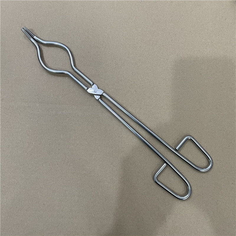 Thickened Stainless Steel Crucible Clamp Laboratory Crucible Jacket Rumi High Temperature Ceramic Clamp Chemical Beaker Clamp Fire Clamp