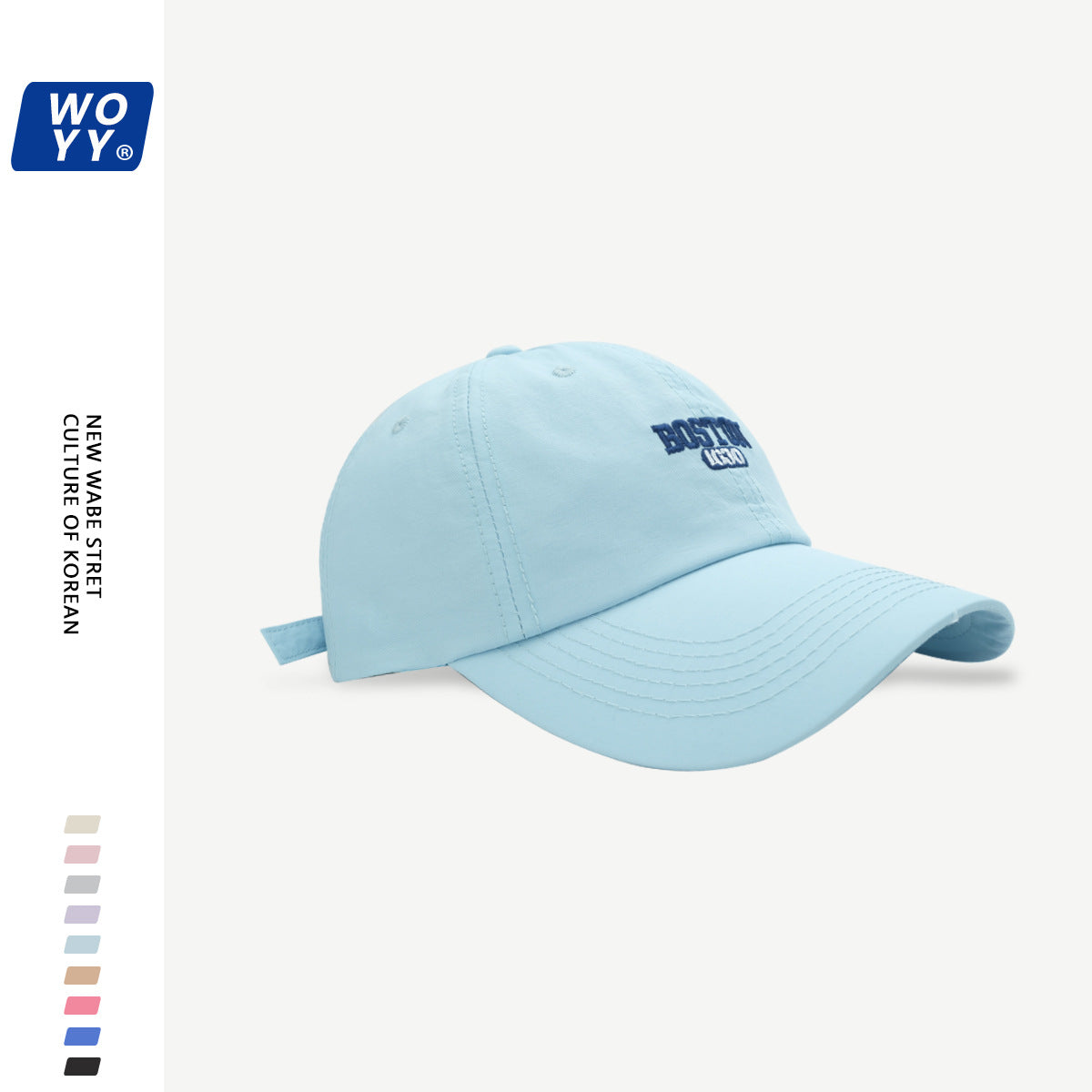 Boston Quick-Dry Baseball Hat Summer Super Fire Outdoor Sun Hat Korean Ins Soft Top Breathable Cap