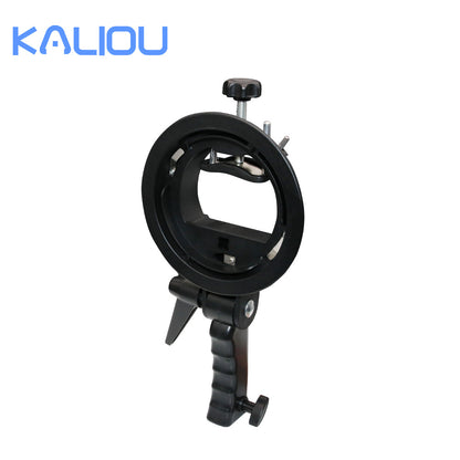 Factory Direct Sales Hot Shoe Lamp Holder Round Short Handle S Chuck Flash Light Stand Baorong Exquisite Mouth Base S Bracket