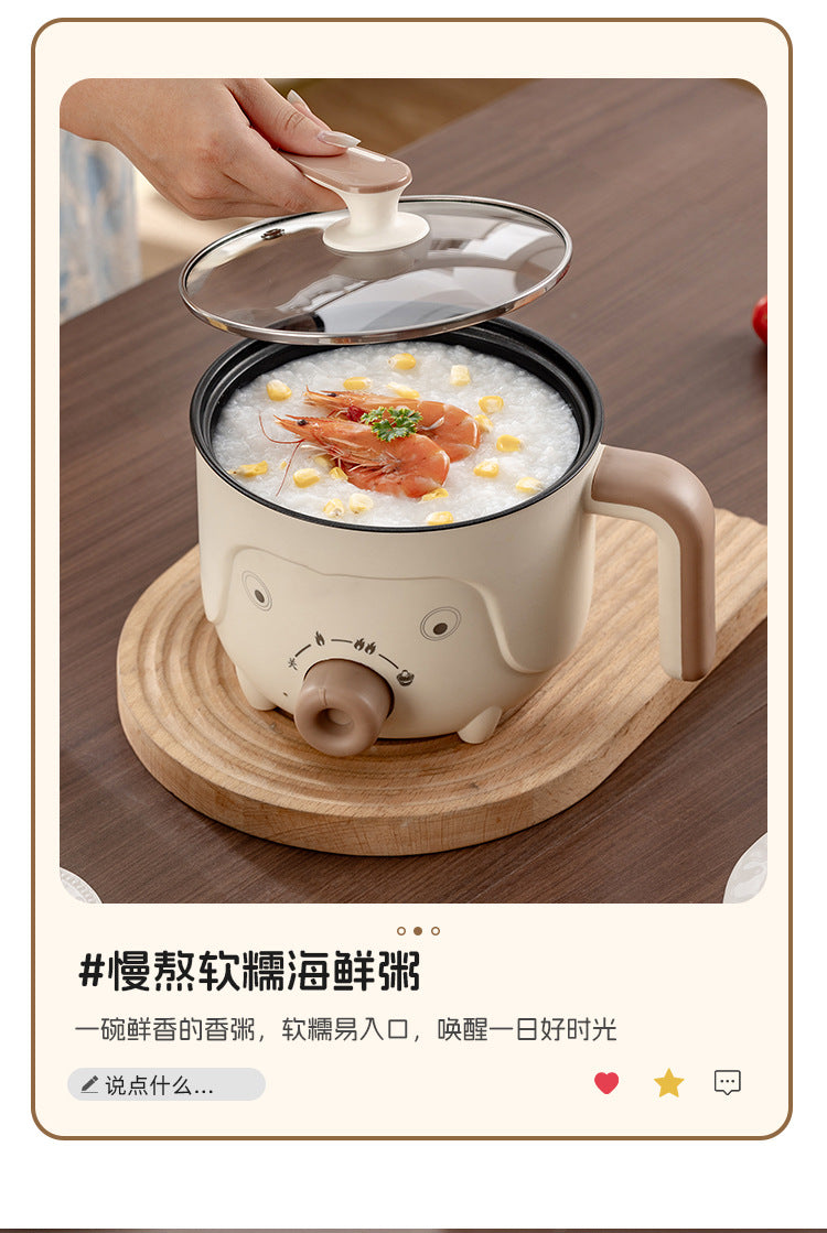 Electric Cooking Pot, Multifunctional Dormitory Small Electric Pot, Electric Hot Pot, Non-Stick Electric Steaming Pot, Noodle Cooking Pot, Electric Hot Pot, European and British Regulations