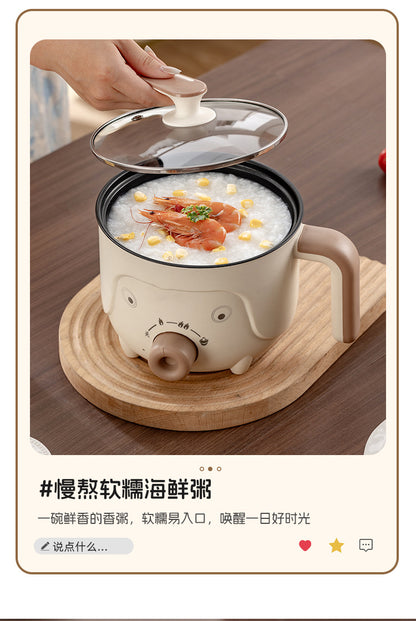 Electric Cooking Pot, Multifunctional Dormitory Small Electric Pot, Electric Hot Pot, Non-Stick Electric Steaming Pot, Noodle Cooking Pot, Electric Hot Pot, European and British Regulations