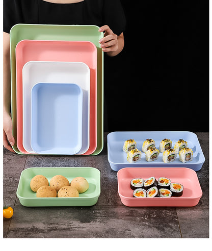 Commercial Deepening Tray Rectangular Kindergarten Plastic Storage Tray for Hot Pot Food Preparation Tray with Marinated Flavor Marinated Dishes Display Tray