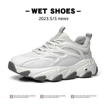 Lion Eagle Dell Torre Shoes Men's Shoes Breathable 45 Thick Bottom Black Plus Size 46 Joker 47 Casual Shoes 48 sneaker