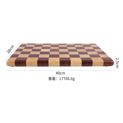 Wholesale antibacterial mildew-proof anti-skid rubber wood solid wood splicing checkerboard cutting board solid wood chopping board cutting board