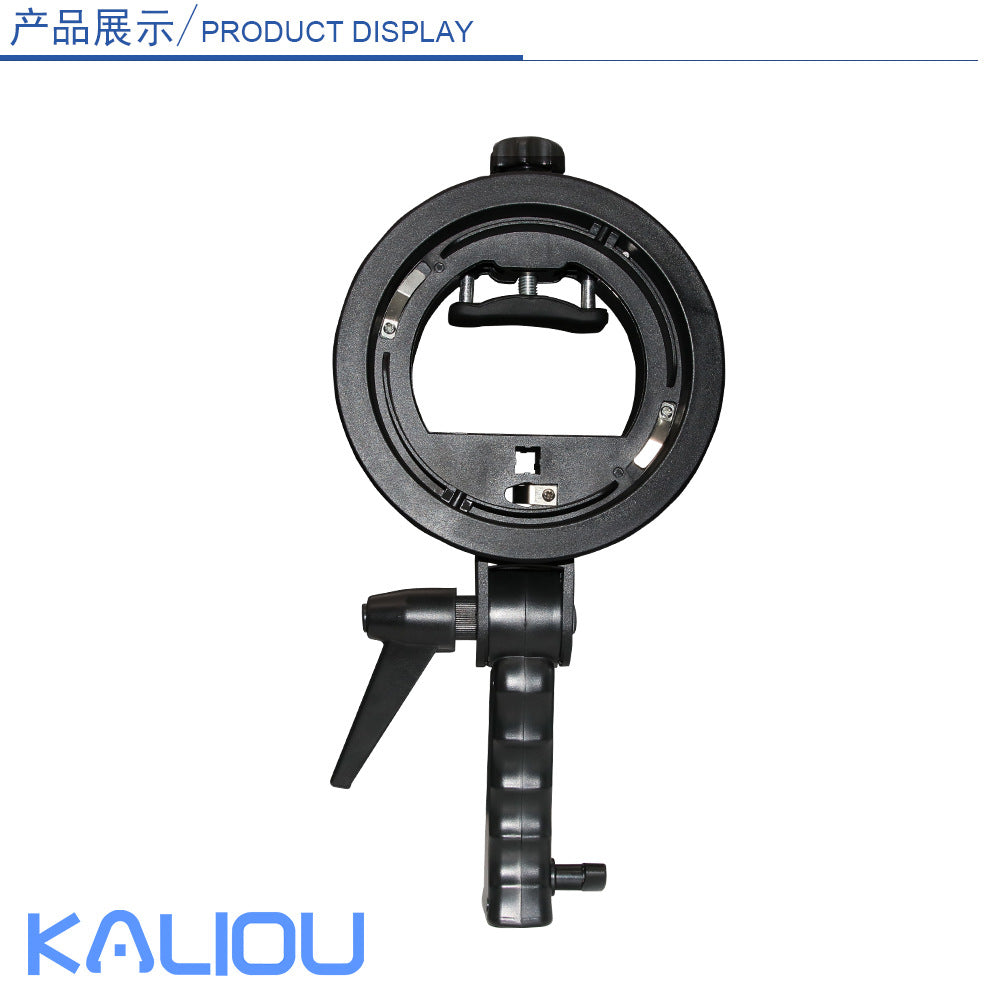 Factory Direct Sales Hot Shoe Lamp Holder Round Short Handle S Chuck Flash Light Stand Baorong Exquisite Mouth Base S Bracket