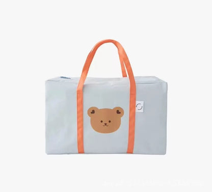 Ins Animal Head Kindergarten Bedding Storage Bag Organizer Bag Large Capacity Packing Bag Portable Travel Storage