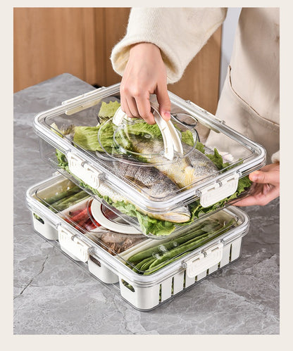Fresh-Keeping Box Plastic Storage Thickeneded Refrigerator Dust-Proof Finishing Household Artifact Special Kitchen New Plastic Box