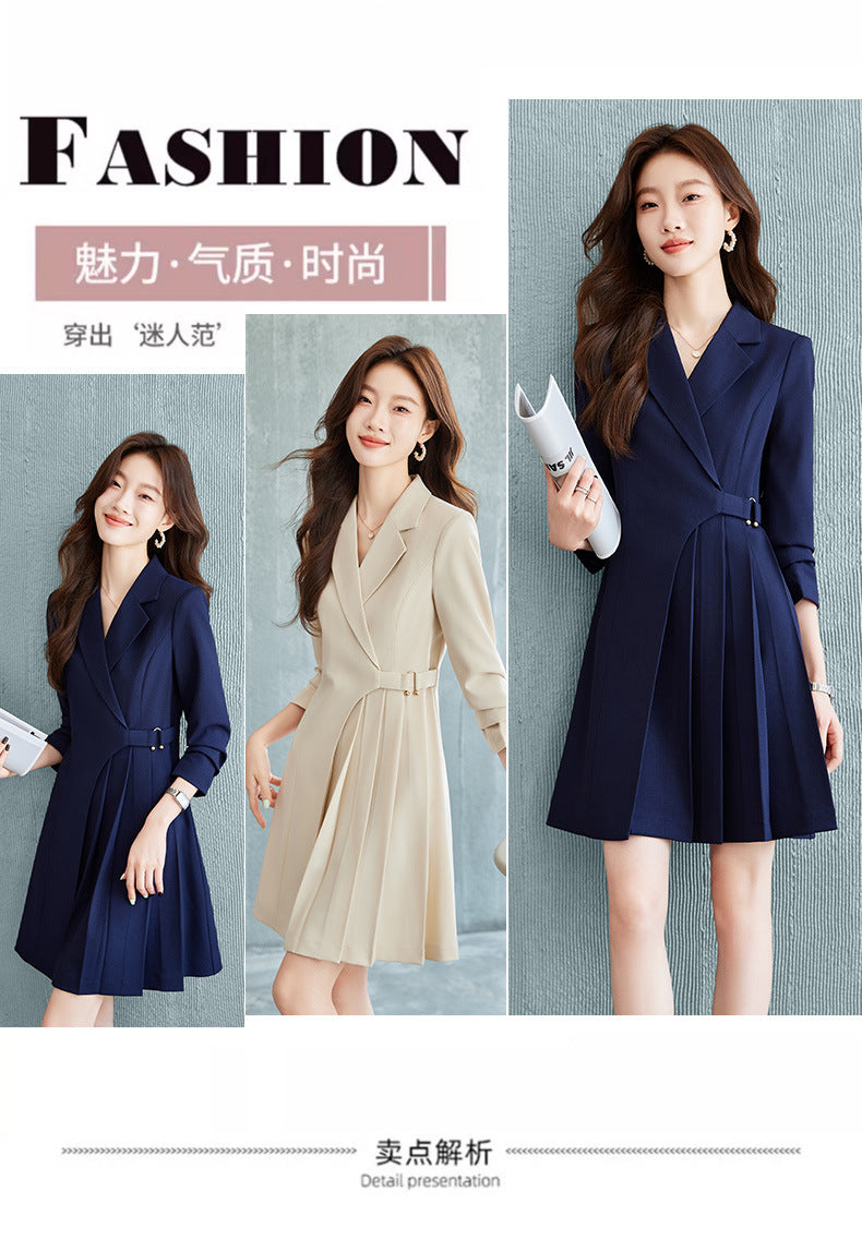 Gao Ding Light Luxury Suit dress Women's 2024 New Business Wear Business Commuter Gold Store Sales Department Work Clothes