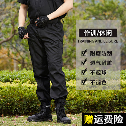 Spring and Autumn Security Training Pants Black Male Military Fan Pants Duty Summer Thin Special Forces Tactical Special Training Overalls