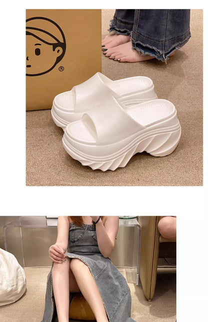 9CM height-increasing thick-soled slippers women's summer sandals EVA high-end non-slip non-smelly feet home wear wholesale