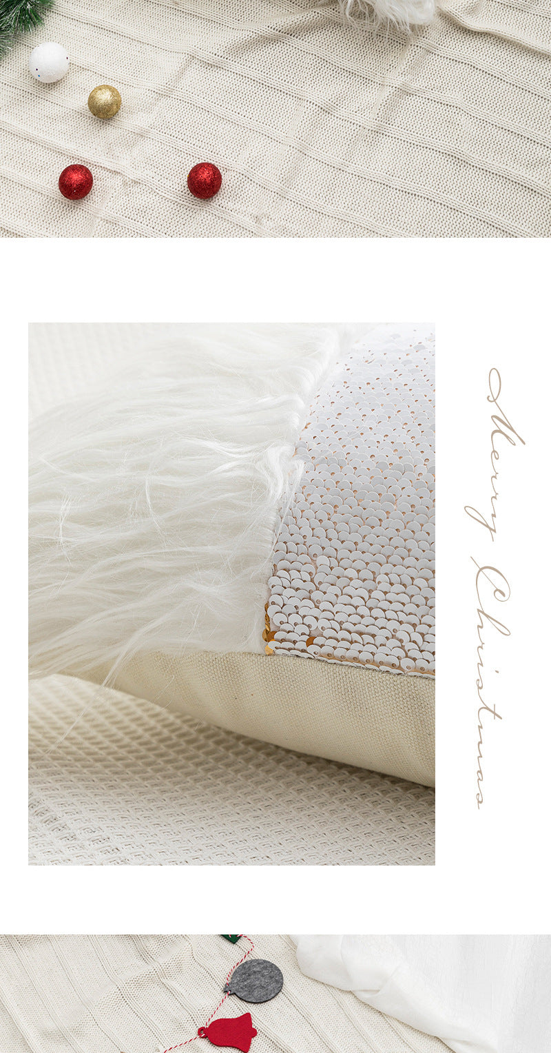 New Christmas pillow holiday decoration love pillow model room bedroom bedside tufted cushion pillowcase wholesale