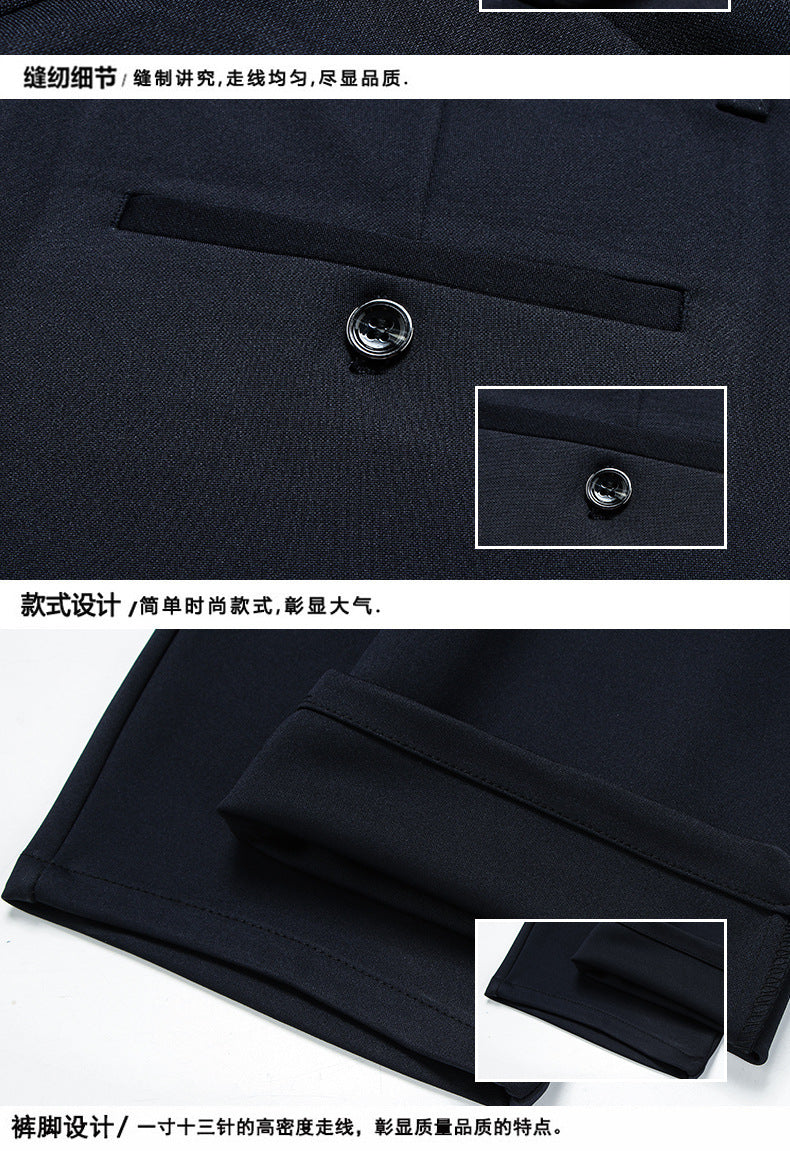 Spring and Summer 2024 New Stretch Men's Casual Pants Middle-aged and Young Men's Four-sided Stretch Men's Pants Thin Men's Straight Long Pants