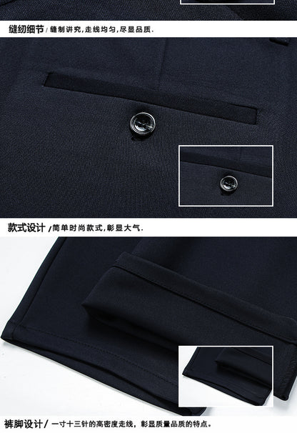 Spring and Summer 2024 New Stretch Men's Casual Pants Middle-aged and Young Men's Four-sided Stretch Men's Pants Thin Men's Straight Long Pants