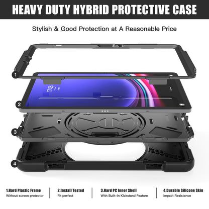 Applicable to Samsung Tab S9 FE/A9PLUS pirate king drop-resistant strap bracket protective cover