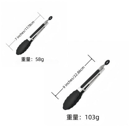 Cross-border Clip Kitchen Barbecue Clip Food Clip Silicone Clip Anti-scalding Clip Bread Fried Steak Clip Barbecue Clip
