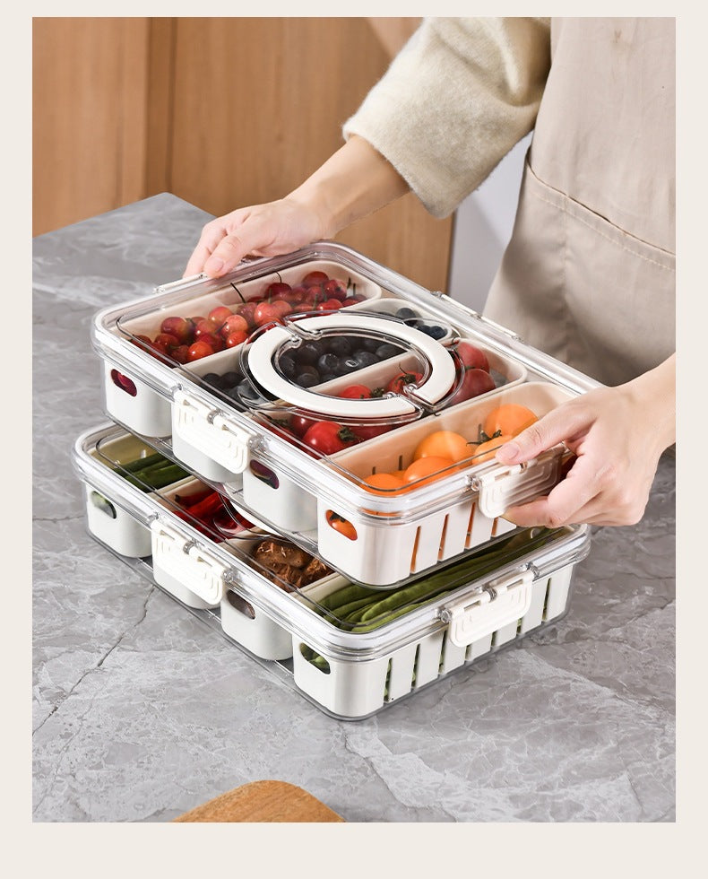 Fresh-Keeping Box Plastic Storage Thickeneded Refrigerator Dust-Proof Finishing Household Artifact Special Kitchen New Plastic Box