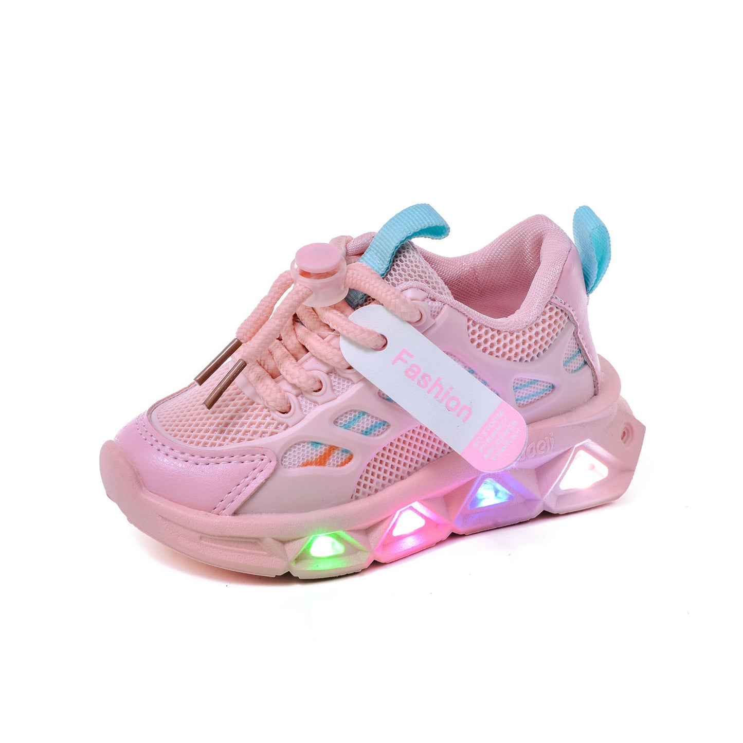 Light-Up Children's Shoes 2025 Spring & Fall New Led Light-Up Soft-Soled Sports Shoes for Small and Medium-Sized Children Women's Fashionable Casual Dad Shoes