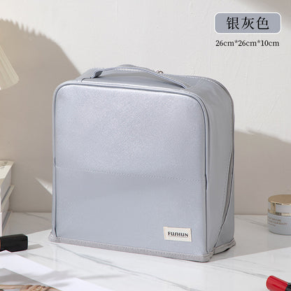 Stand-Up Cosmetic Bag, Large-Capacity Pencil Case, Women's Bag, Travel Storage Bag, Waterproof and Wear-Resistant, Can Be Hung on Luggage Bags