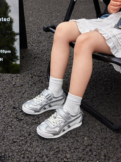 Genuine Leather Boys' Sneakers 2026 Summer New Style Children's Mesh Casual Shoes Breathable Girls' Sports Shoes White Shoes
