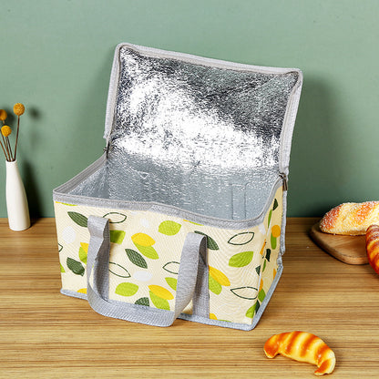 Spot Takeout Insulation Bag Wholesale Outdoor Picnic Insulation Satchel Ice Bag Large Capacity Takeaway Cake Insulation Bag