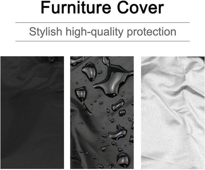 210D Folding Recliner Cover Balcony Garden Courtyard Anti-Blow Dustproof Cover Protective Cover Windproof and Uv Resistant
