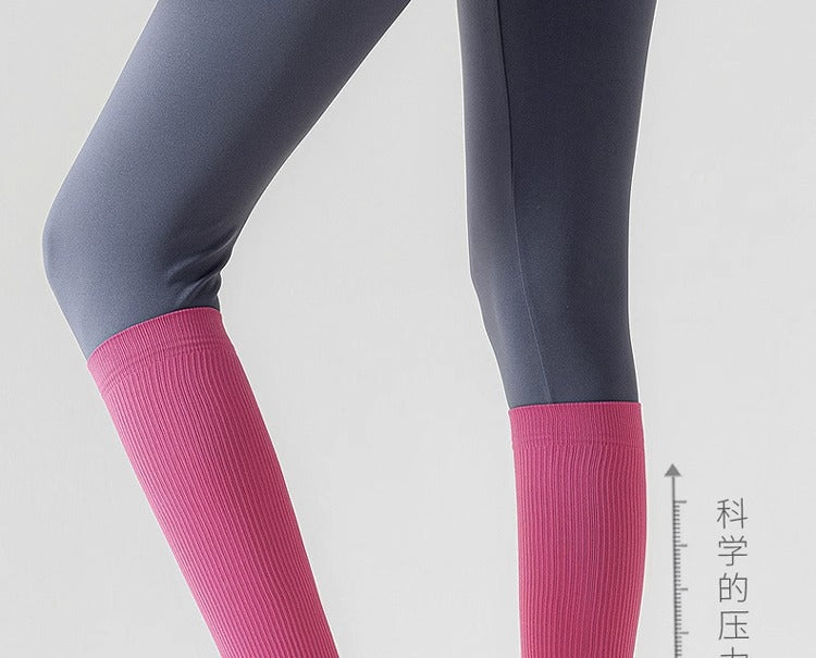 Compression socks sports compression calf socks professional rope skipping running women's socks summer fitness stockings non-slip yoga socks