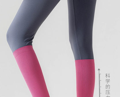 Compression socks sports compression calf socks professional rope skipping running women's socks summer fitness stockings non-slip yoga socks