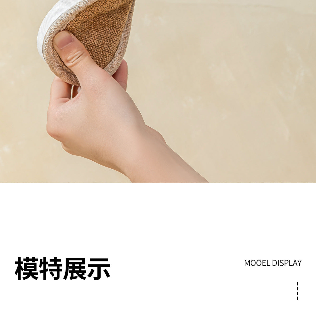 Linen Slippers for Women, Summer Breathable, Sweat-Absorbent, Non-Slip, Silent, Indoor Home Floor Cotton and Linen Slippers, Universal for All Seasons