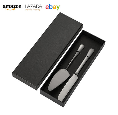Cross-border Stainless Steel Cake Knife Shovel suit Kitchen Pizza Cutter Creative Baking Household Cream Shovel Knife Gift Box
