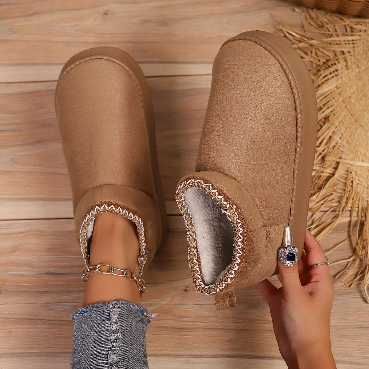 Women's Cotton Shoes, Warm and Velvet, Non-Slip Eva Thick Sole Outer Wear, Home Wear, Men's Cross-Border Popular Women's Manufacturers