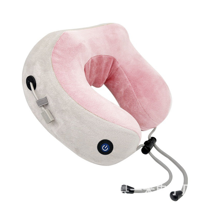 Household Massage U-shaped Pillow Memory Foam Portable Car Travel Electric Neck Cervical Massager U-shaped Massage Pillow