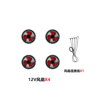 Summer Air-Conditioned Clothing for Outdoor Labor Protection, Cooling and Sun Protection Clothing, Hooded Fan Clothing for Men and Women, Specially Designed for Outdoor Labor Protection
