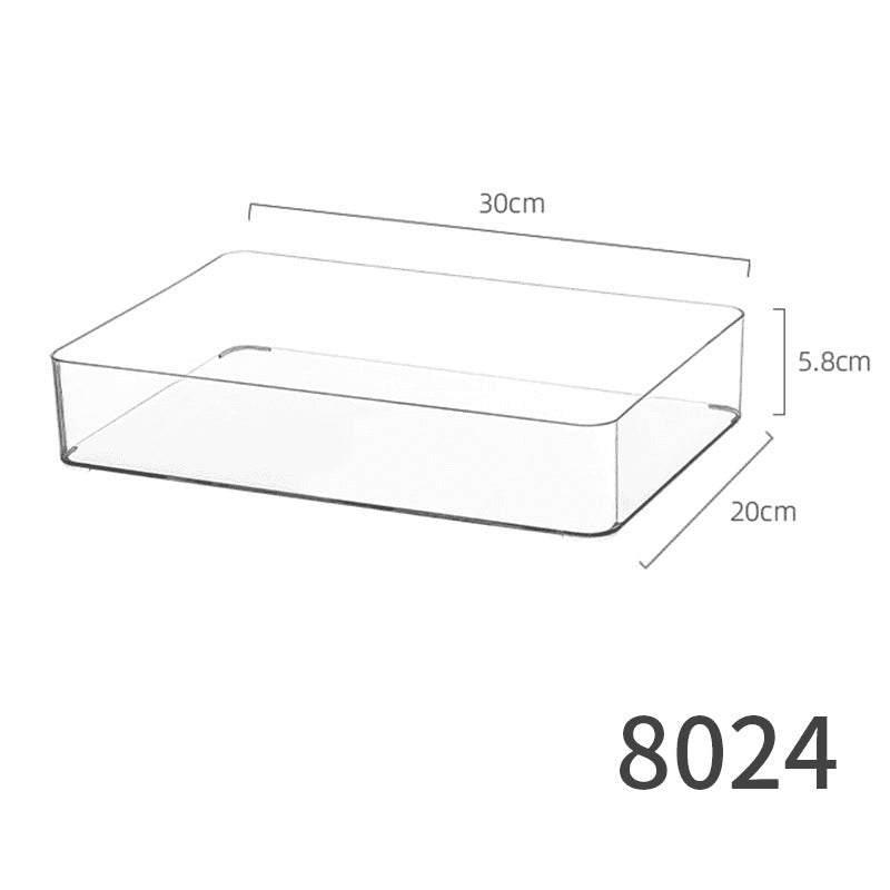 Desktop Storage Box Dormitory Cosmetics Transparent Basket Acrylic Drawer Mask Organizer Box Snack Sundry Storage Rack