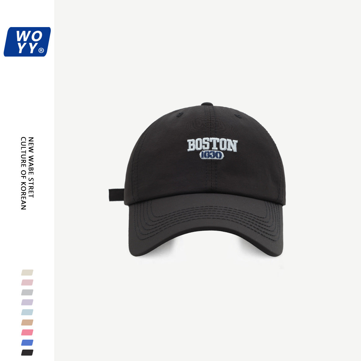 Boston Quick-Dry Baseball Hat Summer Super Fire Outdoor Sun Hat Korean Ins Soft Top Breathable Cap