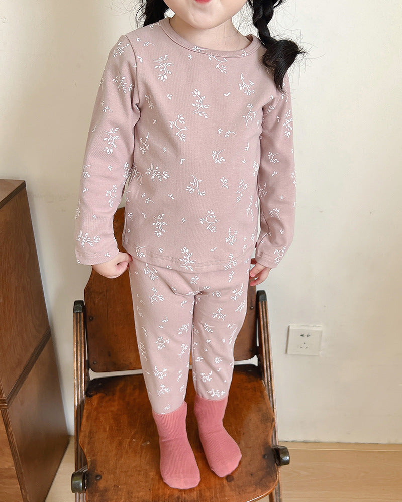 Children's Pajamas, Baby Autumn Clothes and Long Trousers, Kidsren's Home Clothes, Category a Pure Cotton Pajamas for Boys and Girls, Boys' Home Clothes