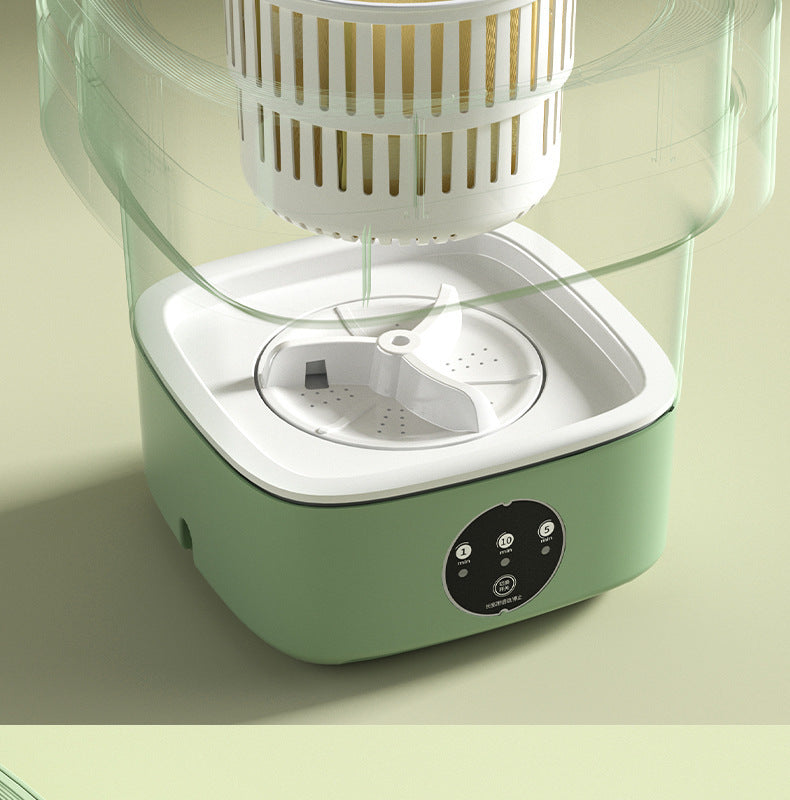 Daifa cross-border folding washing machine mini small washing machine baby underwear wash socks can be dried portable