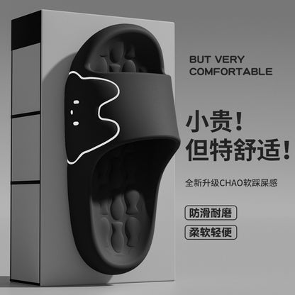 Cross-Border Online Sales Slippers for Men Summer 2025 New Indoor Home Non-Slip Silent Thick-Soled Cute Sandals for Women