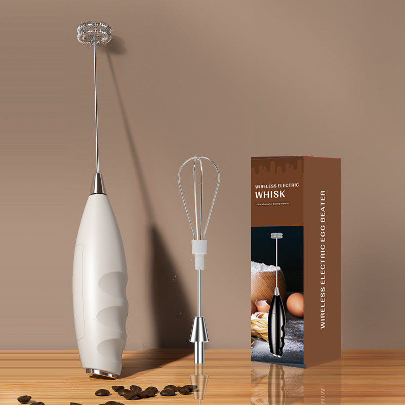 Carefully Selected Cross-Border Dual-Stick Milk Frother, Coffee Cream Mixer, Household Wireless Egg Beater, Baking Milk Frother