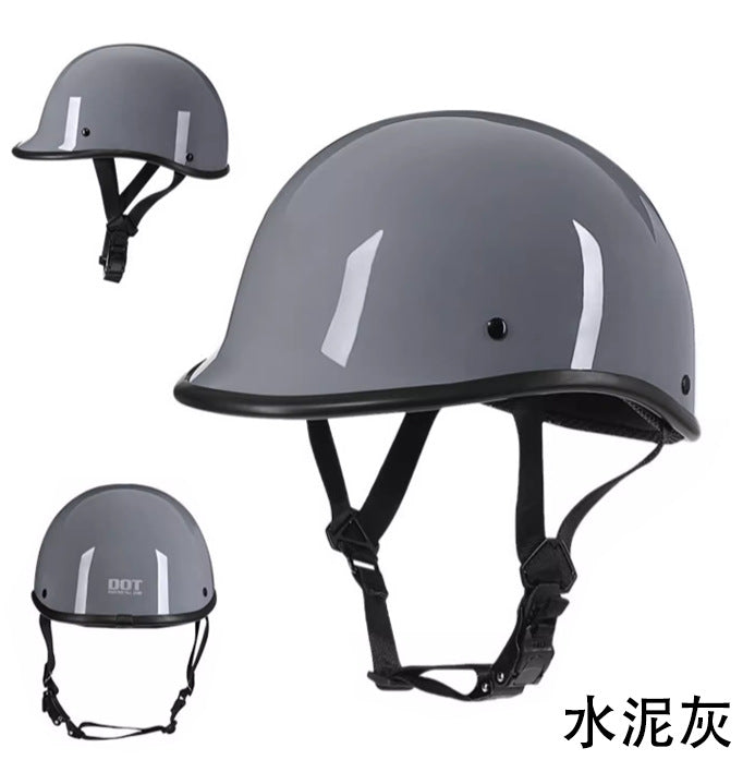 Safety certification car helmet spring retro motorcycle half helmet men and women motorcycle helmet scoop helmet LUOK
