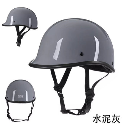 Safety certification car helmet spring retro motorcycle half helmet men and women motorcycle helmet scoop helmet LUOK