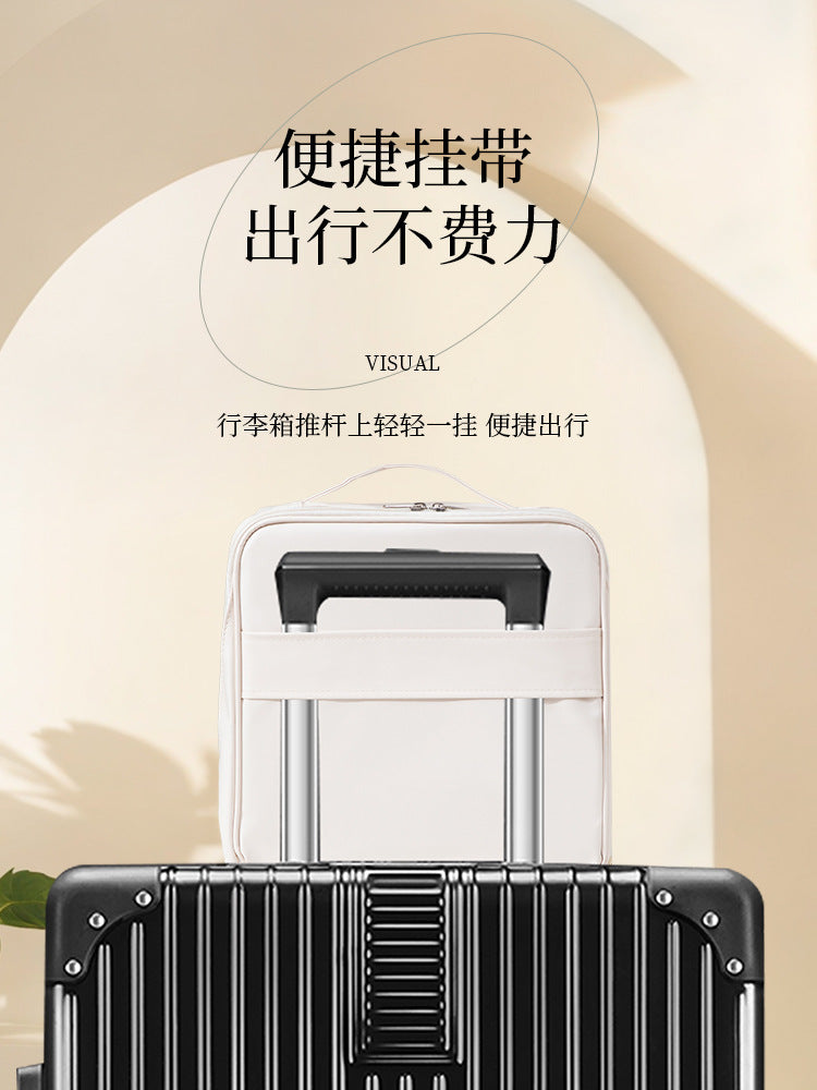 Stand-Up Cosmetic Bag, Large-Capacity Pencil Case, Women's Bag, Travel Storage Bag, Waterproof and Wear-Resistant, Can Be Hung on Luggage Bags
