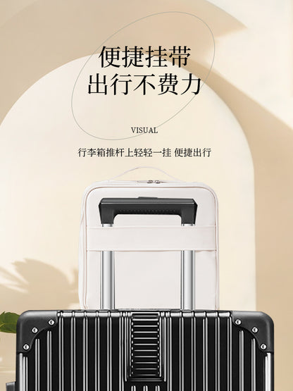 Stand-Up Cosmetic Bag, Large-Capacity Pencil Case, Women's Bag, Travel Storage Bag, Waterproof and Wear-Resistant, Can Be Hung on Luggage Bags
