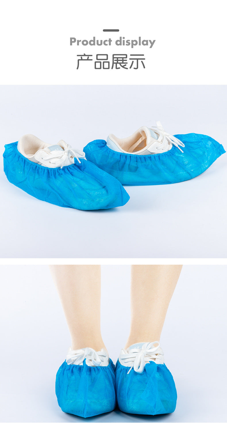 【Factory】Disposable Shoe Covers and Foot Covers, Thickened Version, Non-Slip, Wear-Resistant, Dust-Proof, for Indoor Home Use, Thick Non-Woven Fabric, Wholesale