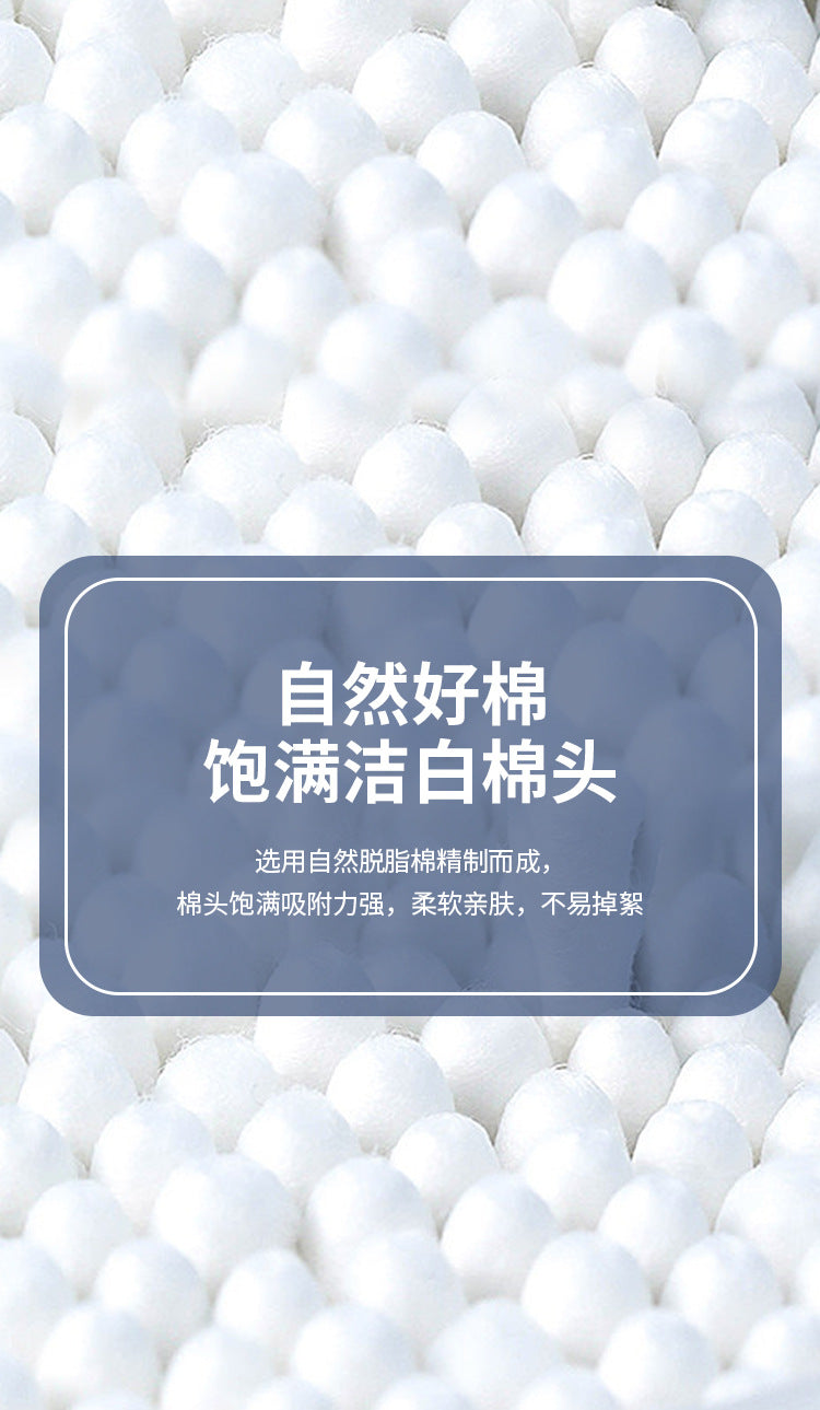 Double-Ended Bagged Cotton Swabs for Ear Picking, Ear Picking Cotton Swabs for Makeup Removal, Makeup and Beauty Cleaning, Free Shipping
