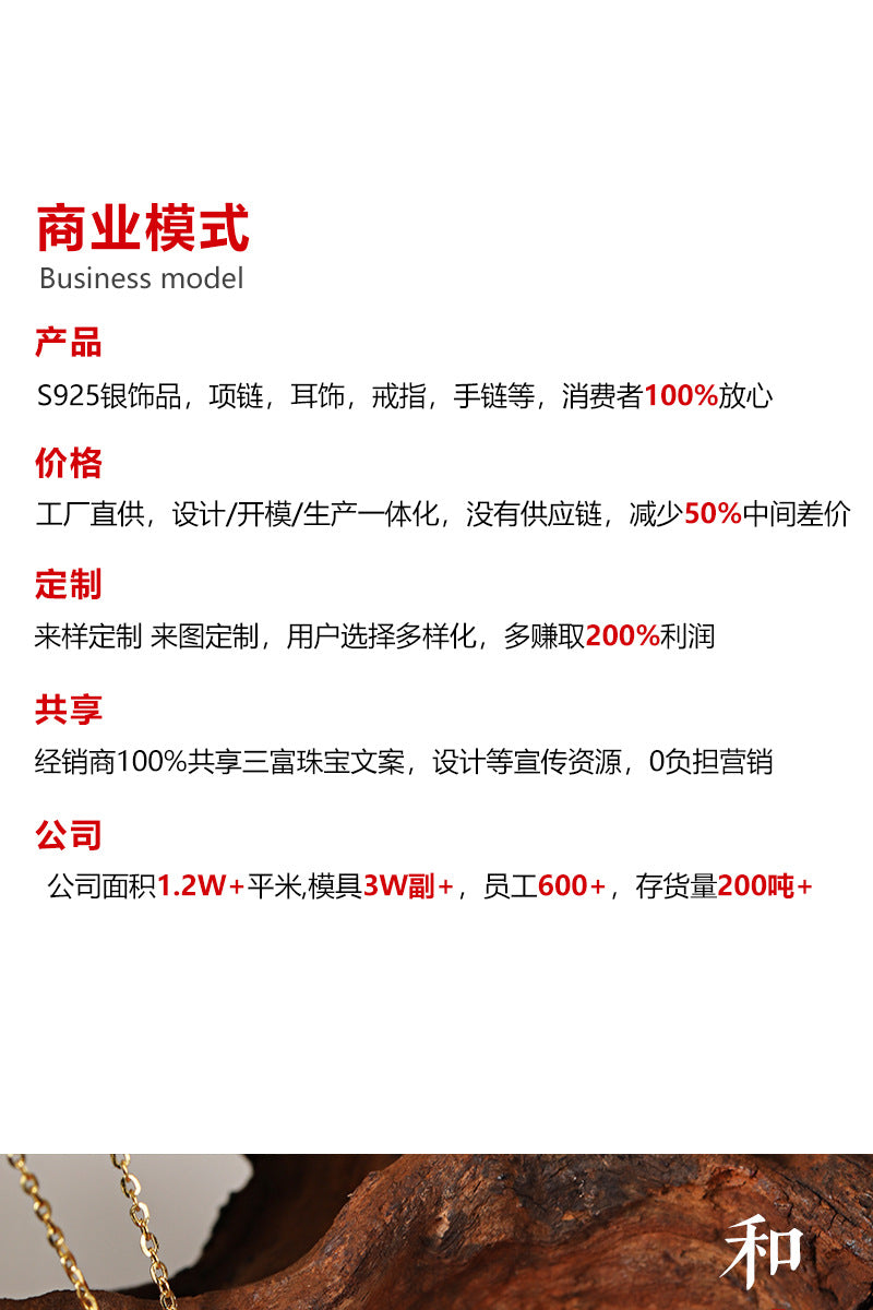 Source Factory S925 Sterling Silver Necklace Hetian Jade Passepartout Small Waist Tassel Pendant Summer Light Luxury Niche Accessories