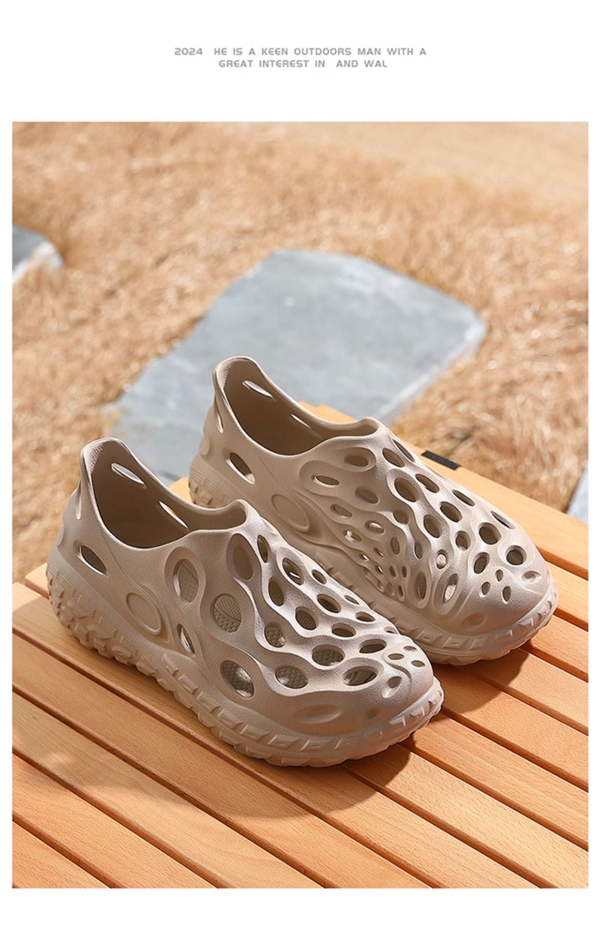 Croc Shoes Men's Summer Outer Wear for Commuting and Driving 2025 New Popular Anti-Slip Summer Eva Sandals That Feel Like Stepping on Shit