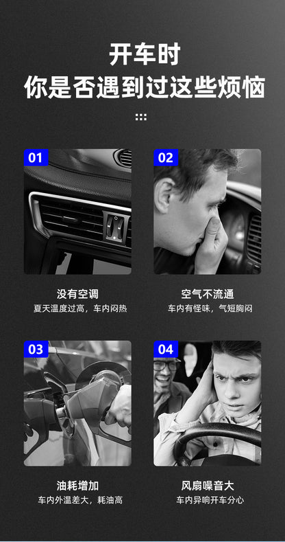 Car USB Electric Fan, Dual-Head 12V/24V Fan for Trucks and Vans, High Wind Power, Single/Dual Control Electric Fan