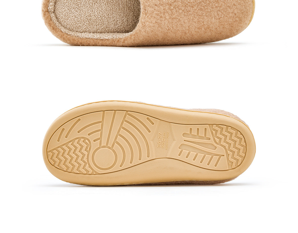 Silent Cotton Slippers for Women, Autumn and Winter 2026 New Model, Indoor Home Warm Plush Massage Detachable Cotton Slippers for Men